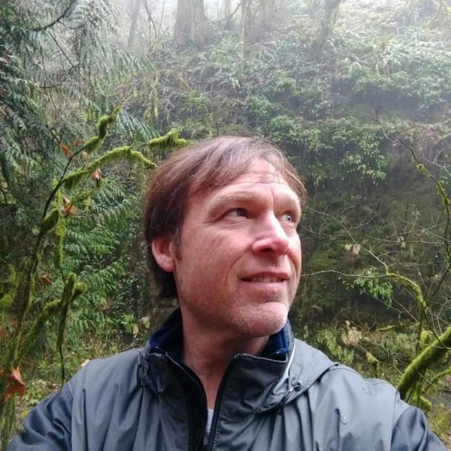 Portrait of Stefan Senna outdoors in a forest